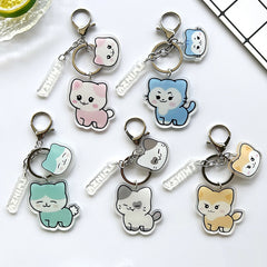 KPOP BORN TO BE Cartoon Keychain Pendant