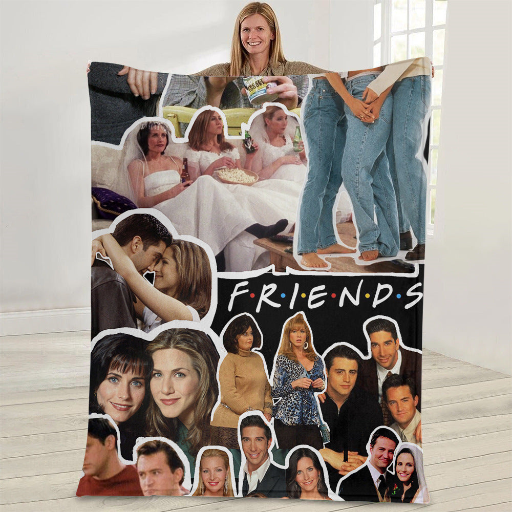 Friends Print Soft Flannel Blanket