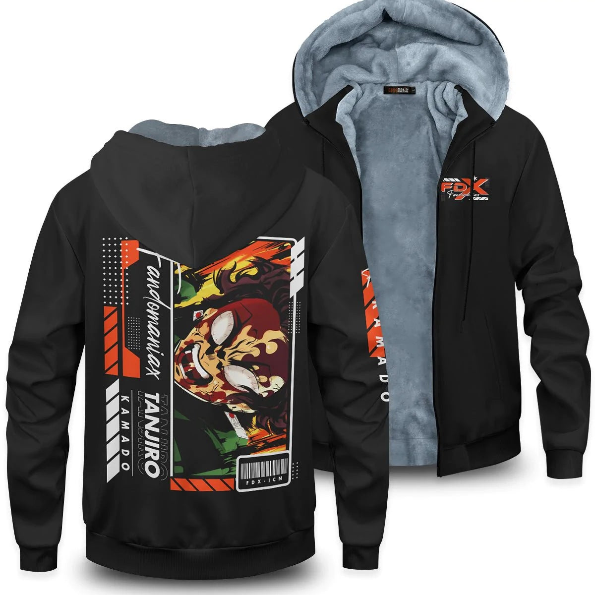 My Hero Anime Zipper Thicken Hoodie