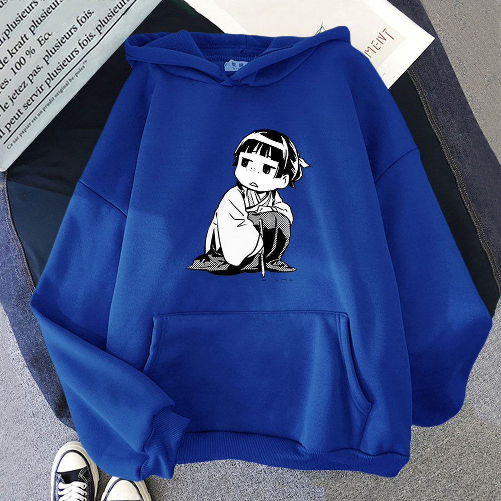Cute Anime Graphic Pullover Hoodie