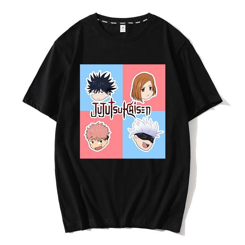 Unisex Anime Graphic Short Sleeve T-Shirt