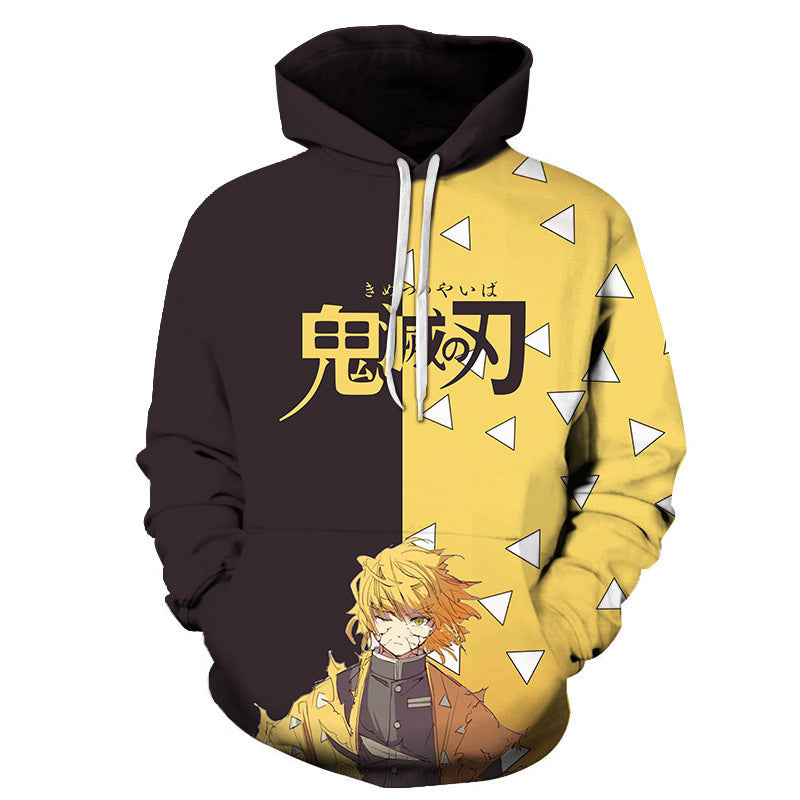 Unisex Anime Digital Print Sports Hoodie