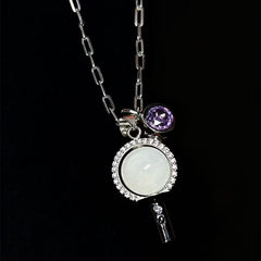BTS Lightstick Gem Necklace
