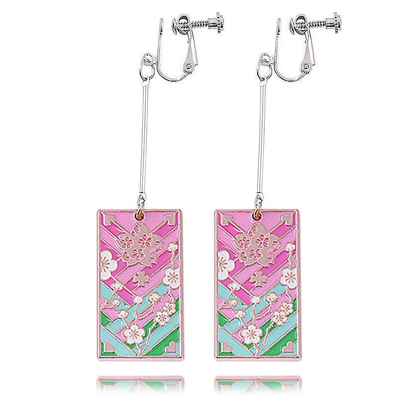 Trendy Tomioka Anime Ear Clips Earrings