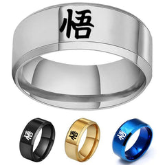 Anime Stainless Steel Logo Ring