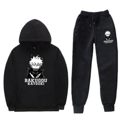 Casual Anime Bakugou Sports Hoodie Pants Suit