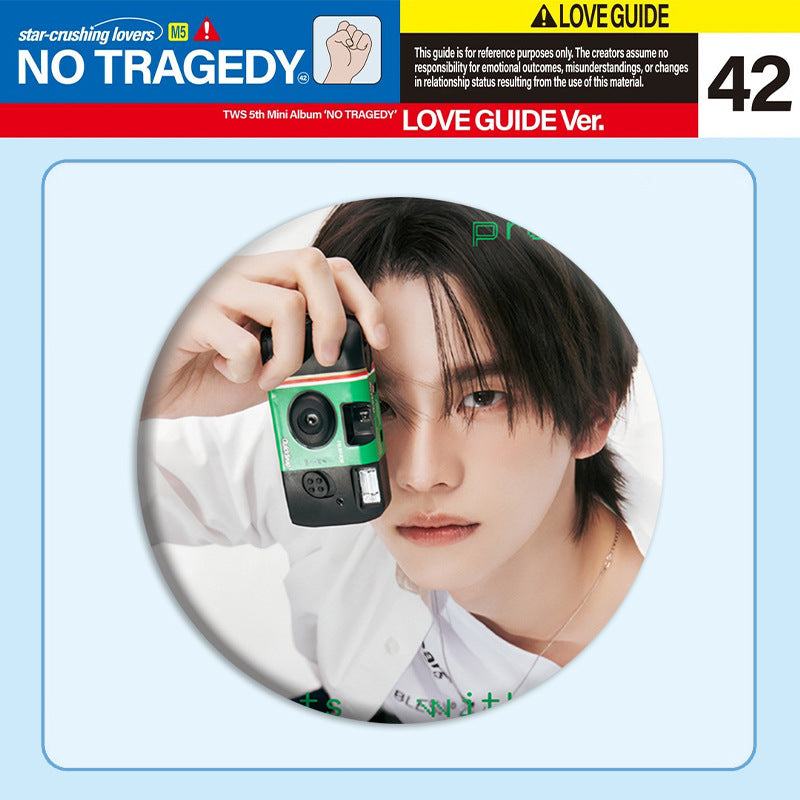 TWS "NO TRAGEDY" Album Badge Mirror Keychain