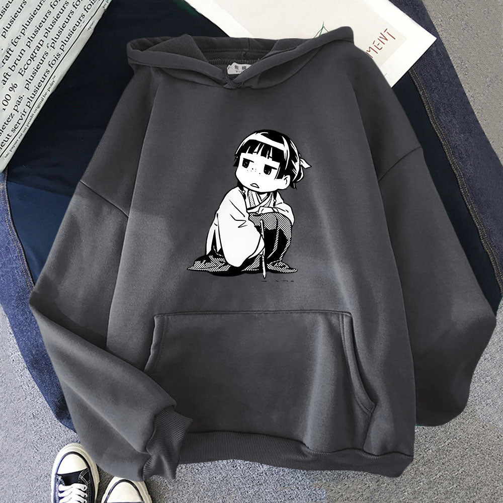 Cute Anime Graphic Pullover Hoodie