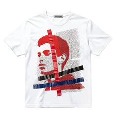 Martin Same Portrait Print Short-sleeved T-shirt