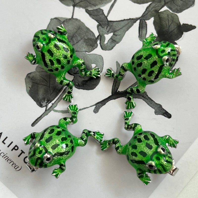 Cute Frog Earrings Ear Clips