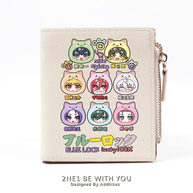 Manga Anime PU Zipper Wallet