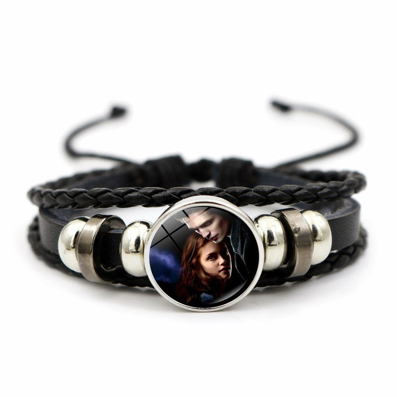 Women's Twilight Gem Leather Bracelet