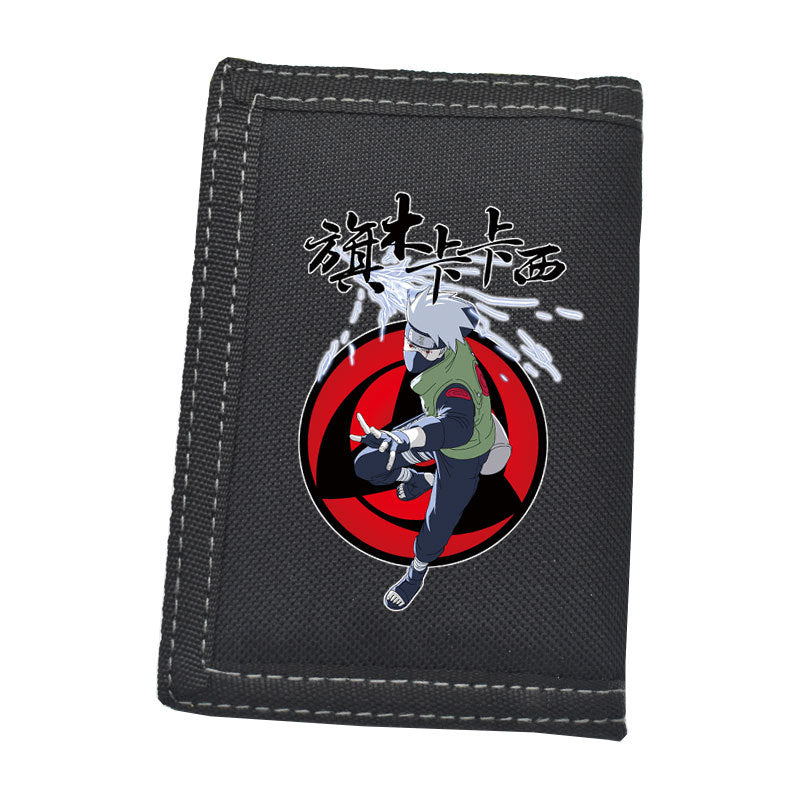 Kakashi Anime Folded Zipper Wallet