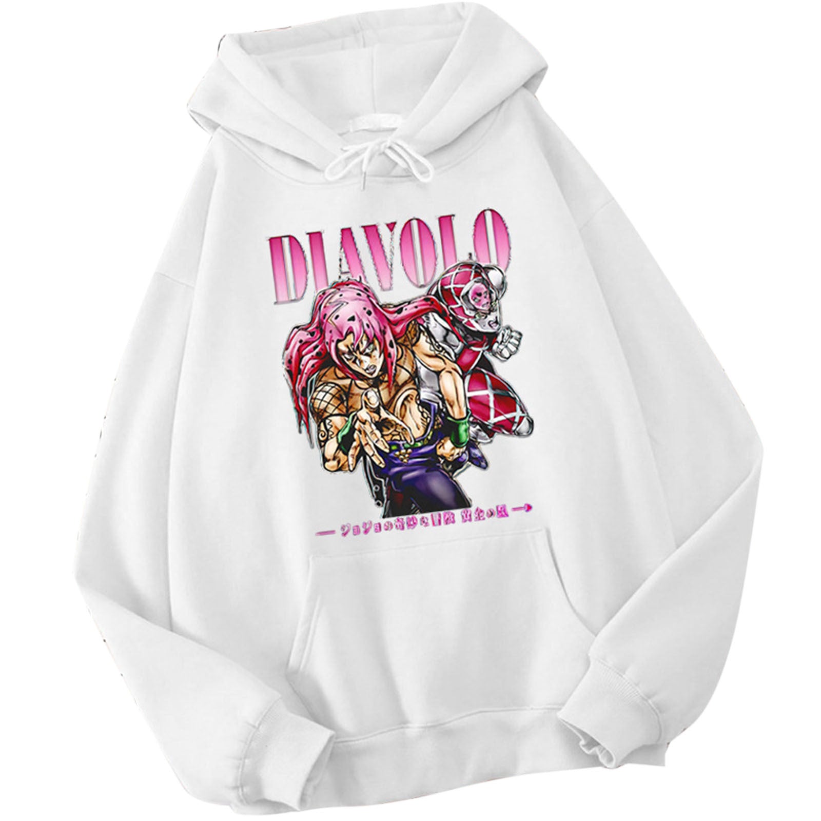 Trendy JOJO Diavolo Print Sports Hoodie