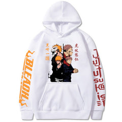 Men's Anime Pattern Print Pullover Hoodie