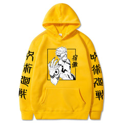 Unisex Anime Pattern Printed Loose Hoodie