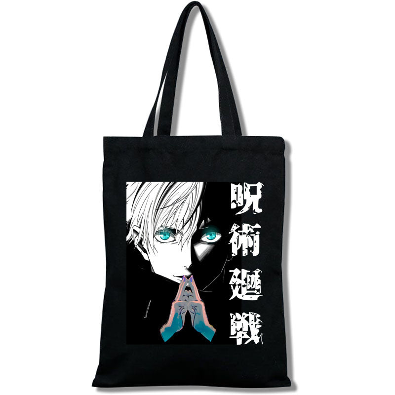 Casual Anime Printed Canvas Shoulder Bag