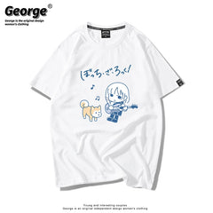 Cute Anime Graphic Short-sleeved T-shirt