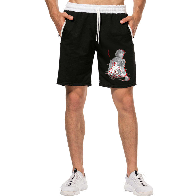 Men's Baki Anime Casual Loose Shorts