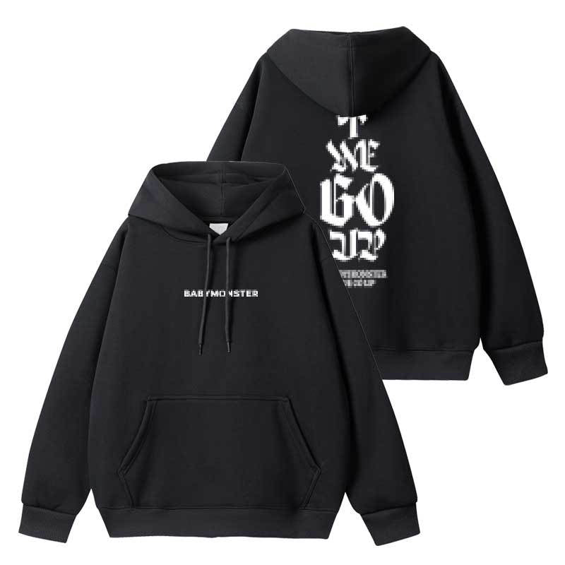 Unisex Kpop Letter Printed Hoodie Jacket