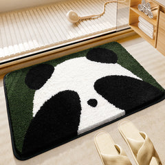 Panda-shaped Bathroom Absorbent Floor Mat