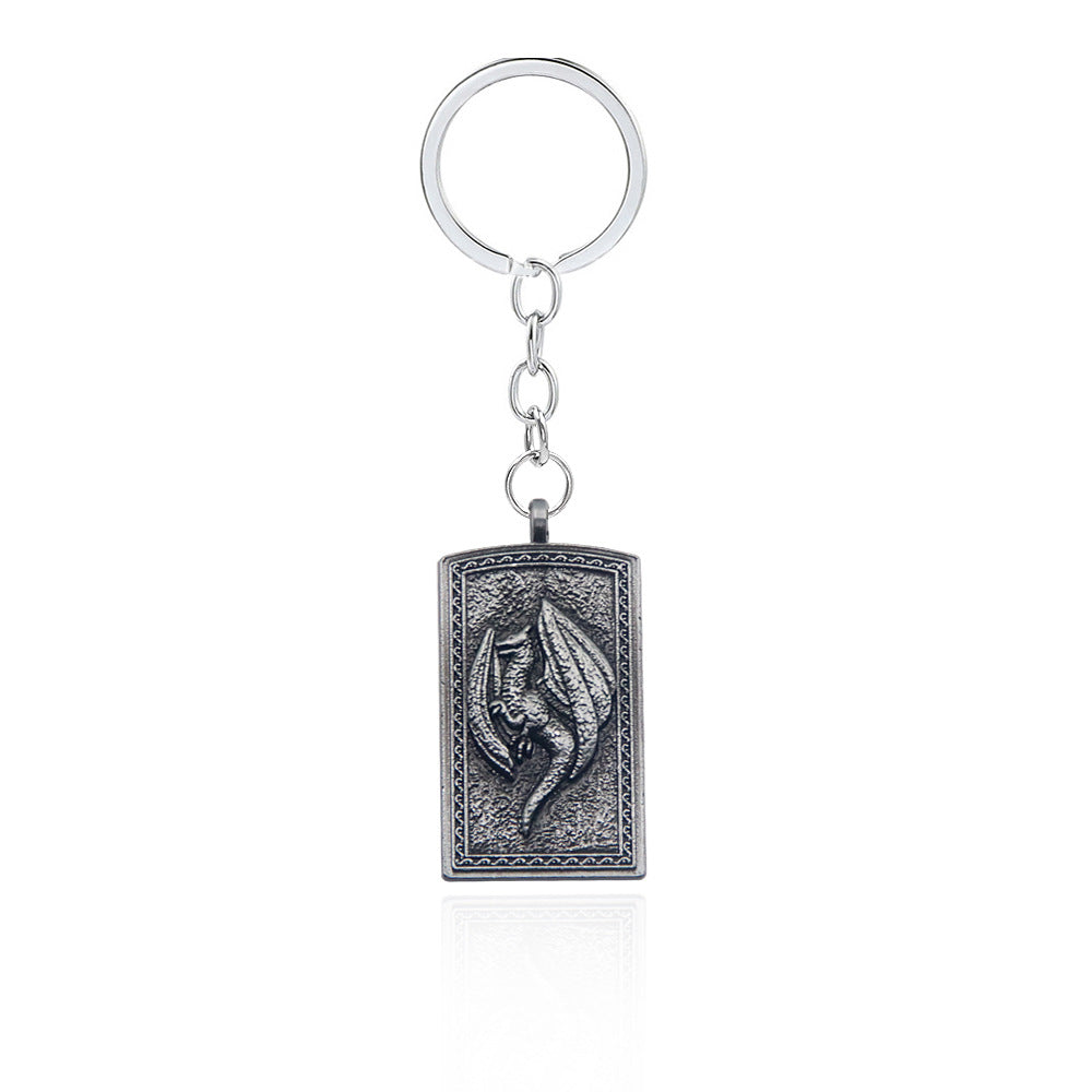 Dragoncrest Greatshield Talisman Keychain Pendant