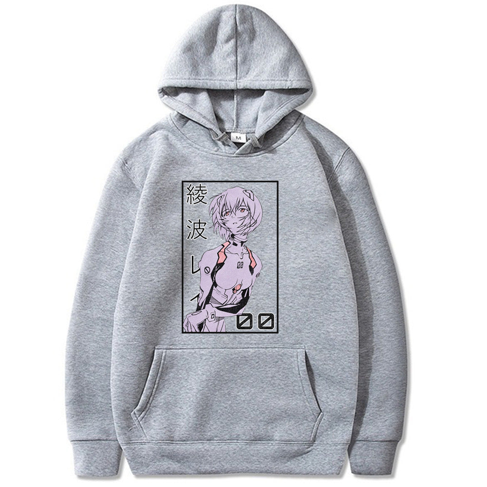 Casual Eva Rei Print Loose Hoodie