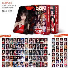 92PCS BM Single MOON Photo Cards Stickers