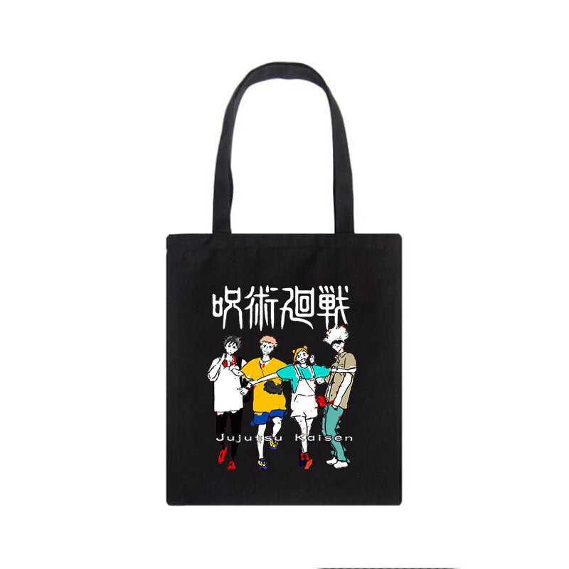 Casual Anime Printed Canvas Shoulder Bag