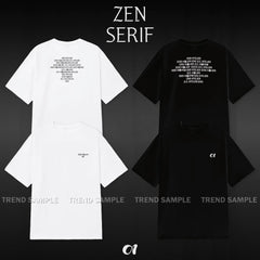 JENNIE ZEN SERIF Printed T-shirt Top