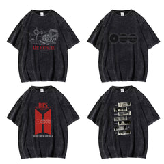 BANGTAN ARIRANG Logo Cotton Washed T-Shirt