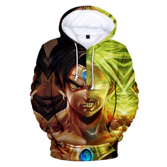 Unisex Anime 3D Print Cosplay Loose Hoodie