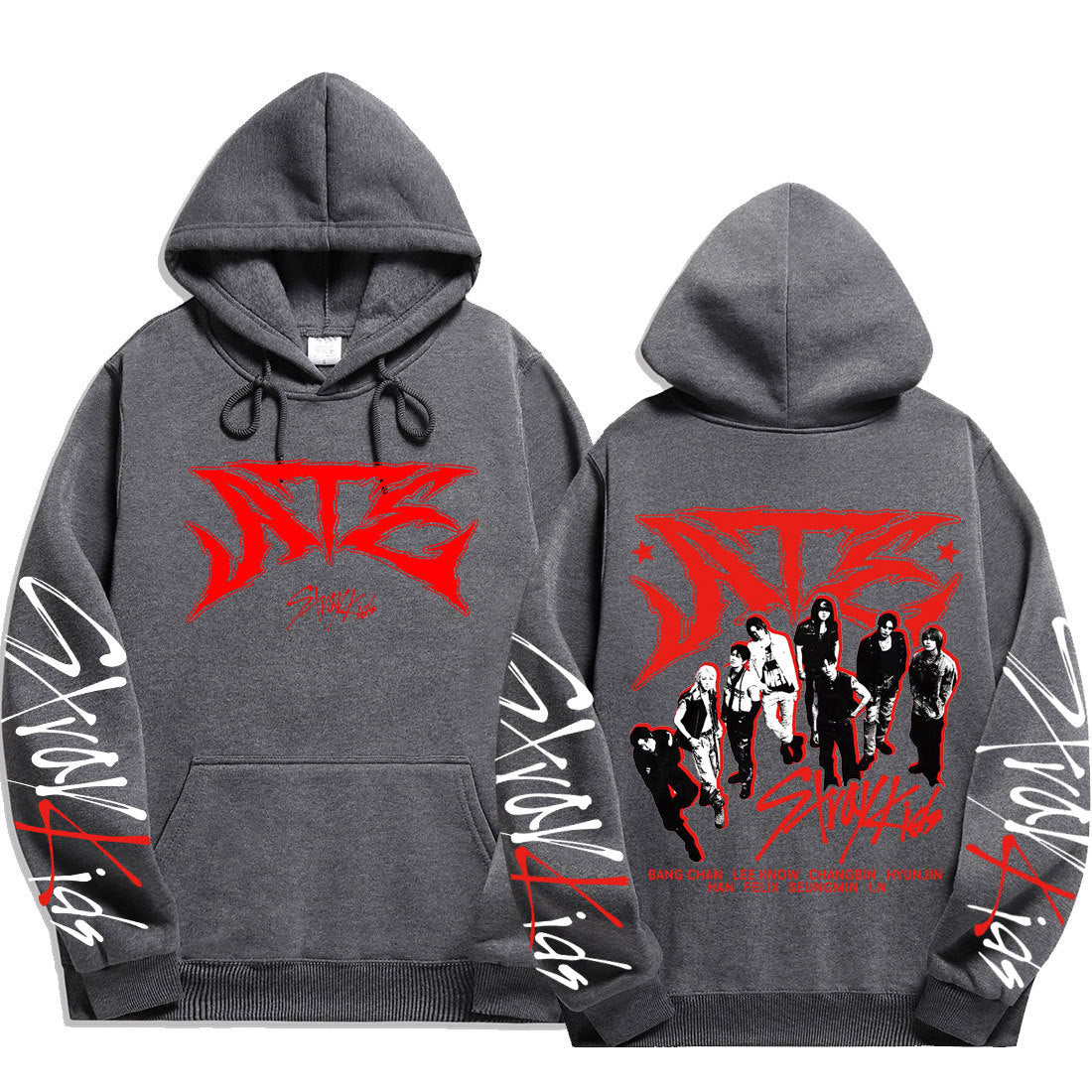 KPOP Atz Graphic Printed Loose Hoodie