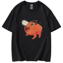 Trendy Anime Print Summer T-Shirt