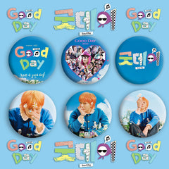 GD "GOOD DAY" Badge Mirror Keychain