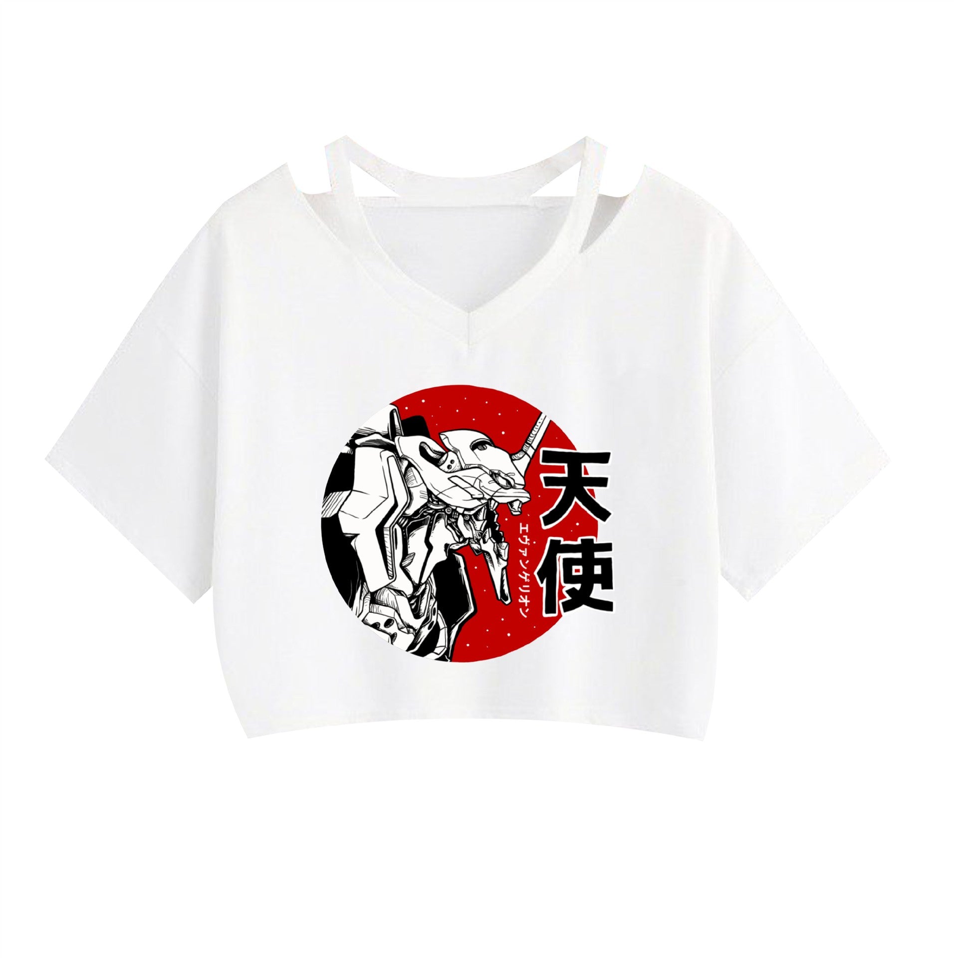 Women's Anime Short-sleeved Crop Top