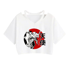 Women's Anime Short-sleeved Crop Top