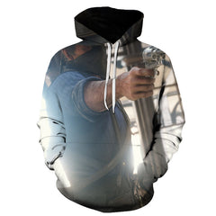 Unisex Game Digital Print Pullover Hoodie