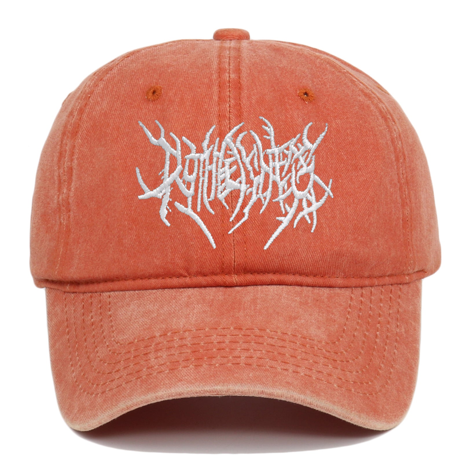 Gothic Vintage Washed Embroidered Baseball Cap