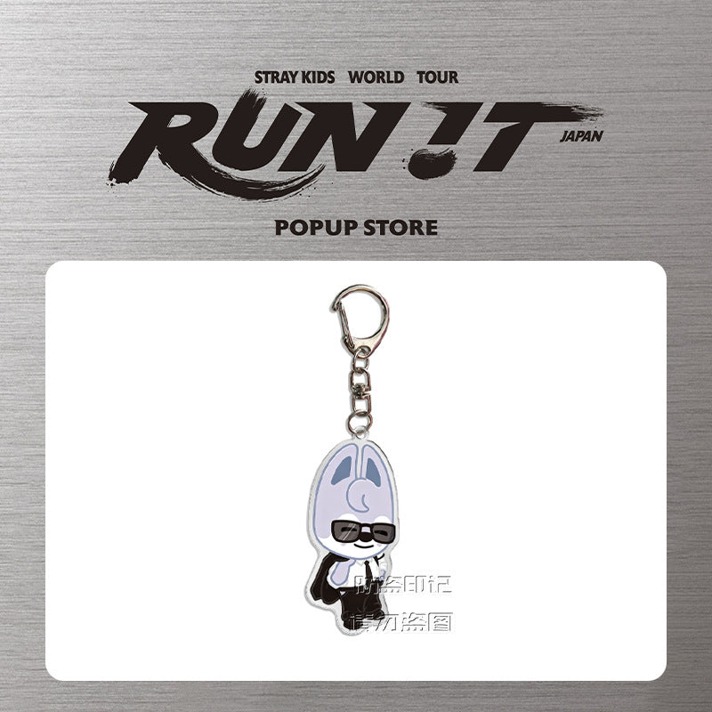 SKZ "RUN IT" Suit Acrylic Keychain