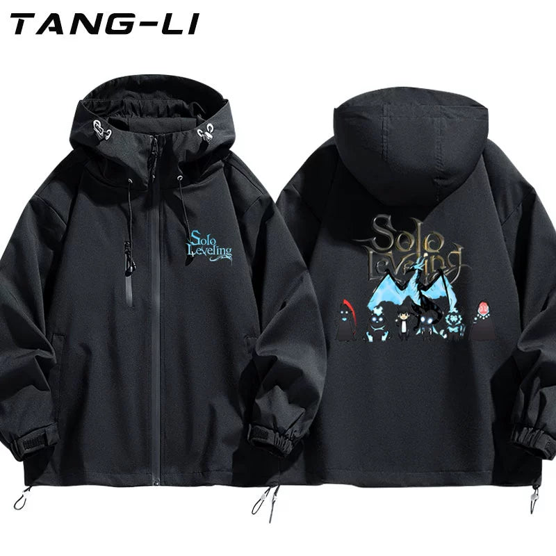Men's Anime Graphic Print Hooded Jacket