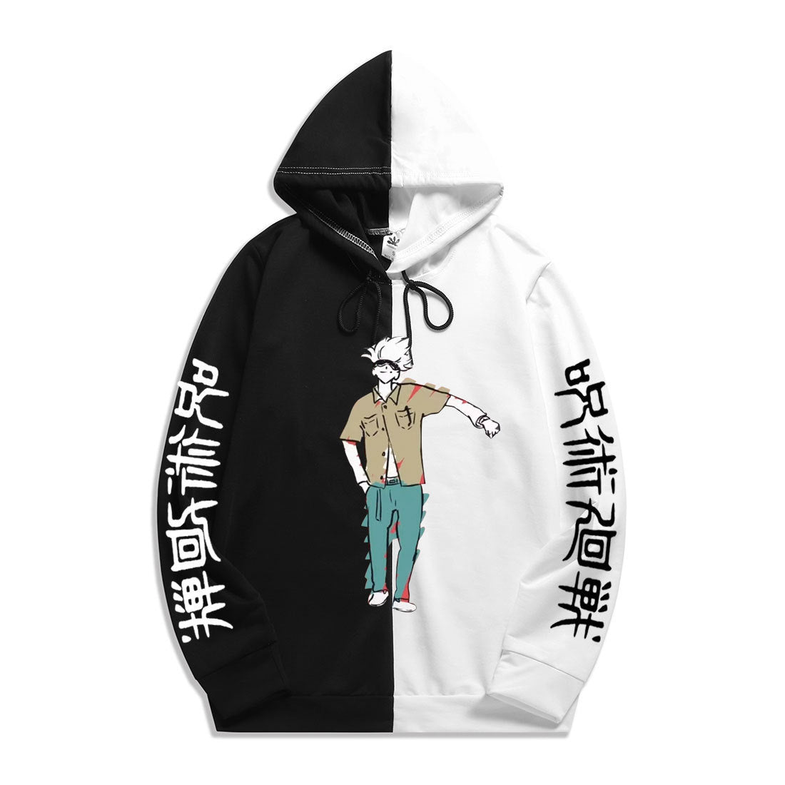 Casual Men's Anime Graphic Loose Sports Hoodie