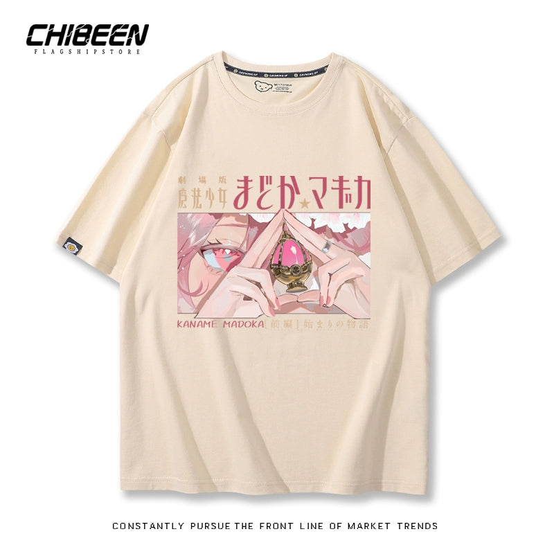Casual Anime Short-sleeved Cotton Tee