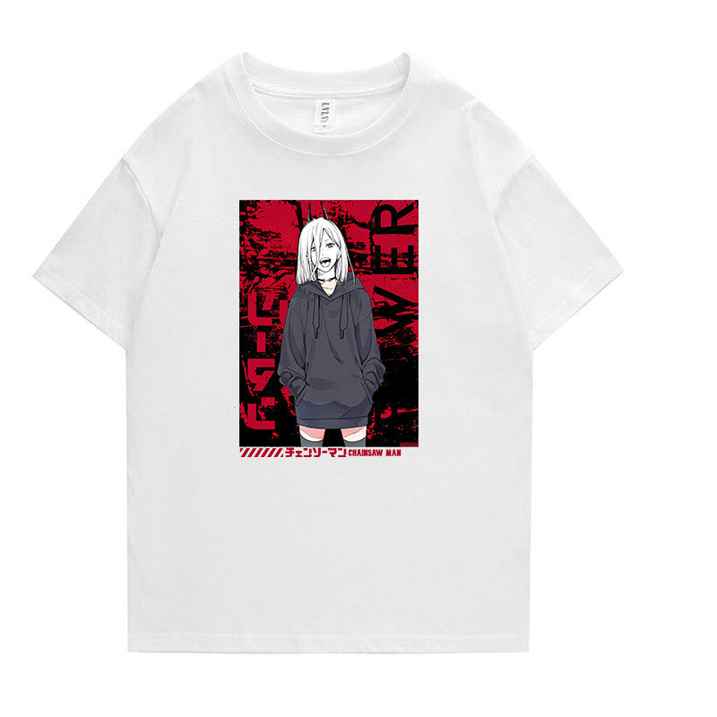 Unisex Anime Graphic Print Short-sleeved T-shirt