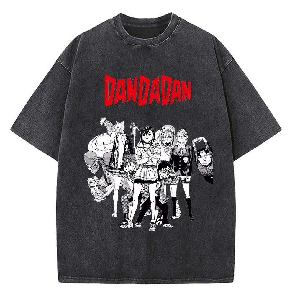 Vintage Men's Anime Dandadan Loose T-shirt