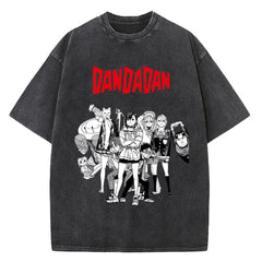 Vintage Men's Anime Dandadan Loose T-shirt