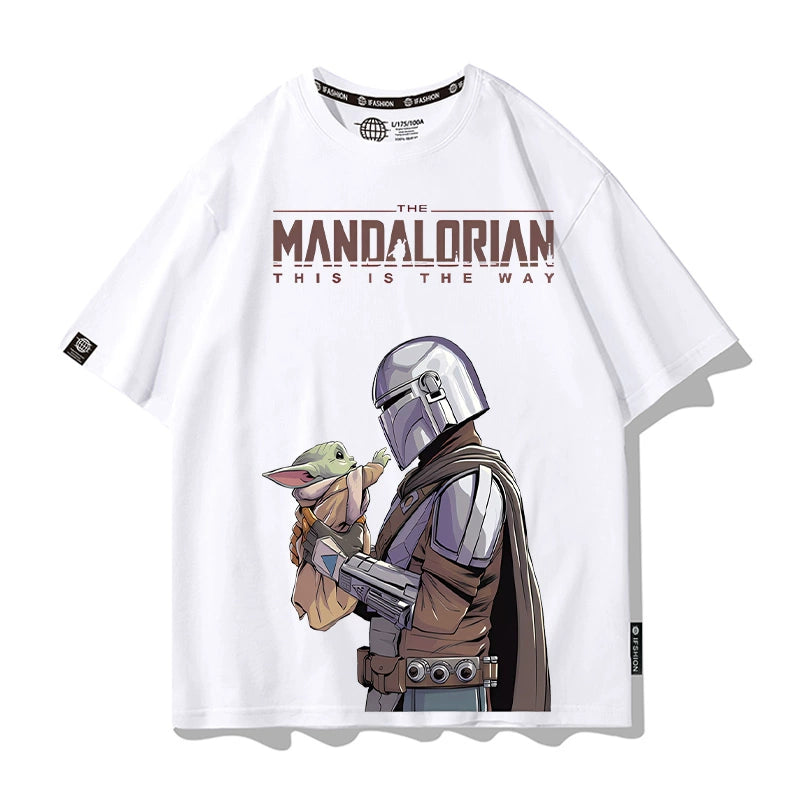 Men's Mandalorian Short Sleeve Cartoon T-Shirt