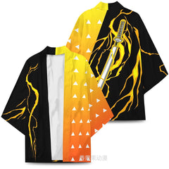 Trendy Unisex Anime Digital Print Kimono Cape