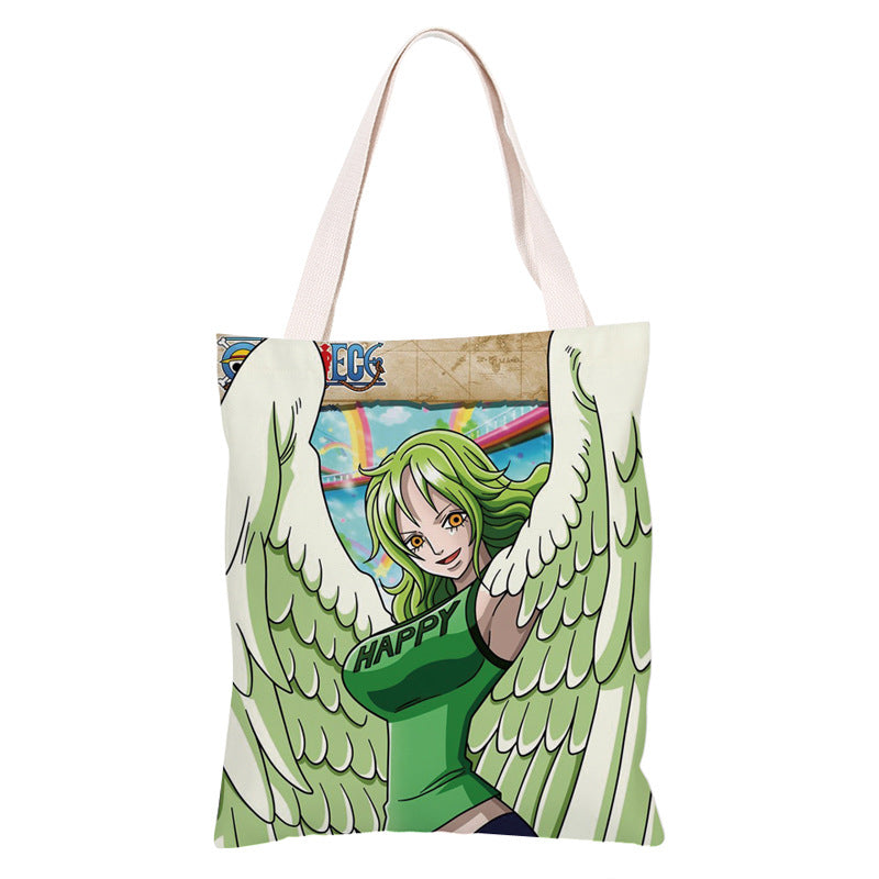 Trendy Anime Canvas Shoulder Bag