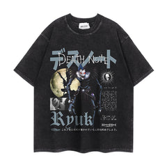 Trendy Death Note Cotton Washed T-shirt